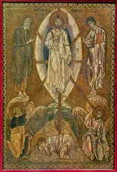 Icône portable représentant la transfiguration, XIe-XIIe siècle (mosaïque)
